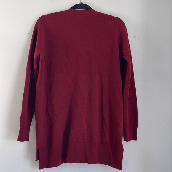 J. Crew Merino Wool blend dark academia button up knit cardigan sweater sz S - Picture 6 of 6